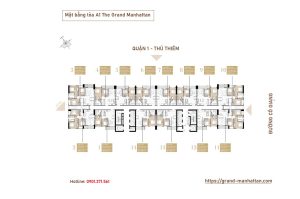 Mặt bằng Tòa Tháp A1 The Grand Manhattan