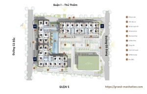 Mặt bằng tổng thể The Grand Manhattan